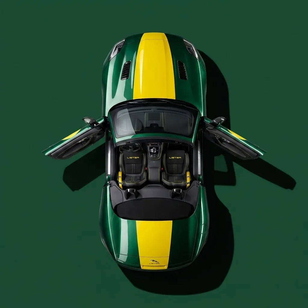 Lister LFT-C vista dall’alto con le portiere aperte